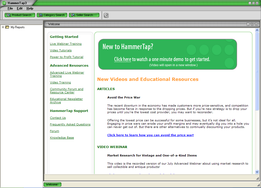 Hammertap helps you know
what to sell on eBay